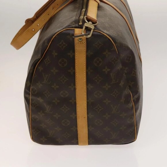 LOUIS VUITTON Monogram Keepall Bandouliere 60 Boston Bag M41412 LV Auth 137349 - Picture 6 of 16